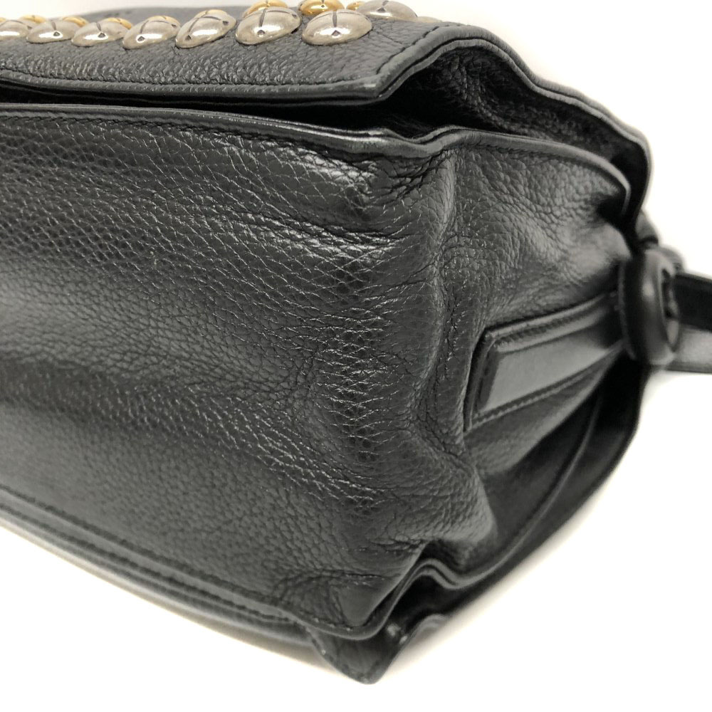 Loewe Flamenco Studded Shoulder Bag Black Drawstring Unique - Picture 6 of 9